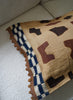 AUTHENTIC HANDMADE KUBA CLOTH CUSHION FROM CONGO, IVORY 4 - Lifestyle 