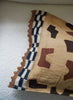 AUTHENTIC HANDMADE KUBA CLOTH CUSHION FROM CONGO, IVORY 4 - Lifestyle 