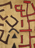 AUTHENTIC HANDMADE KUBA CLOTH CUSHION FROM CONGO, LINEAR 1 - Detail 