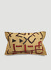 AUTHENTIC HANDMADE KUBA CLOTH CUSHION FROM CONGO, LINEAR 1 - Lead Image