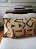 AUTHENTIC HANDMADE KUBA CLOTH CUSHION FROM CONGO, LINEAR 1 - Lifestyle 