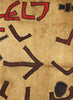 AUTHENTIC HANDMADE KUBA CLOTH CUSHION FROM CONGO, LINEAR 2 - Detail