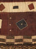 AUTHENTIC HANDMADE KUBA CLOTH CUSHION FROM CONGO, STRIPE 1 - Detail