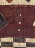 AUTHENTIC HANDMADE KUBA CLOTH CUSHION FROM CONGO, STRIPE 2 - Detail