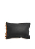 AUTHENTIC HANDMADE KUBA CLOTH CUSHION FROM CONGO, STRIPE 3 - Back