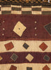 AUTHENTIC HANDMADE KUBA CLOTH CUSHION FROM CONGO, STRIPE 3 - Detail