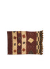 AUTHENTIC HANDMADE KUBA CLOTH CUSHION FROM CONGO, STRIPE 3 - Flat