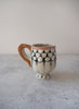 MEGAN BAKER - Black & White Fish Scale Mug - 4