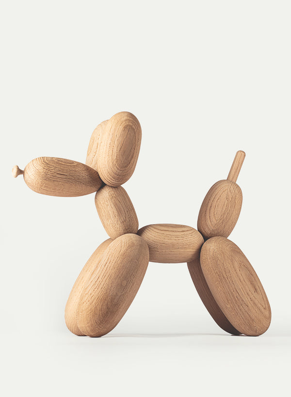 BOYHOOD - Ballon Dog - Large - Oak  - Side 