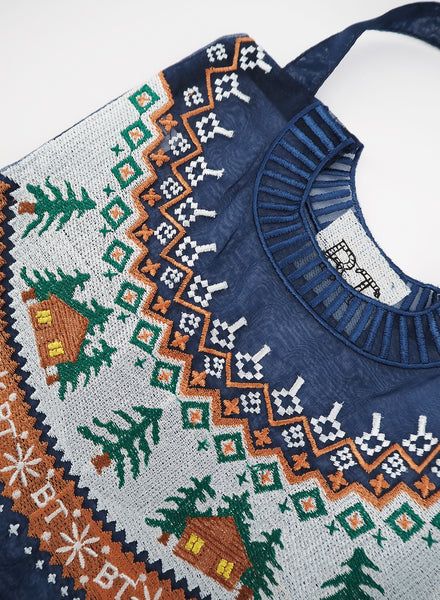 Brigitte Tanaka - Grande Pull Organza Pouch - Detail