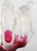 Bohemia Glass Vase - Pink, Green and White - detail 1