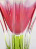 Bohemia Glass Vase - Watermelon, White and Lime - Detail 2