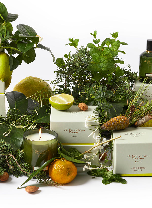 CHRISTIAN TORTU - JARDIN CITRUS Candle - styled