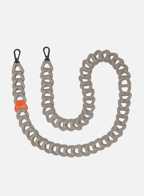 CHARLOT PARIS - Mel Grey Leather Phone Strap - 1