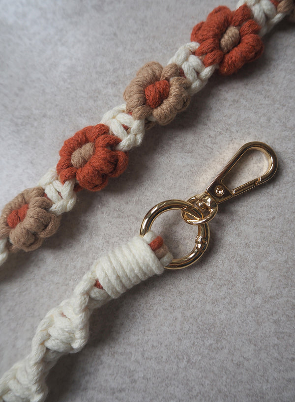 CHARLOT PARIS - Fleur Camel Braided Cotton Phone Strap - 2