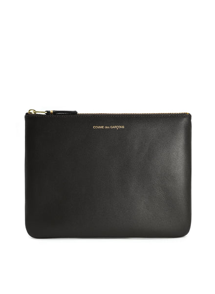 COMME DES GARCONS - Classic Leather Zip Pouch - SA5100 - Black - Front