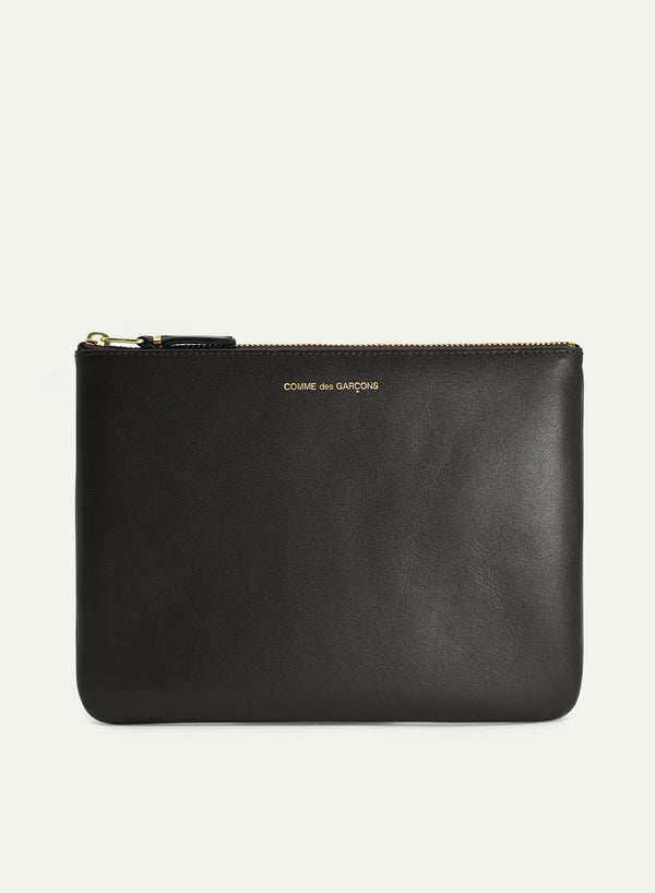 COMME DES GARCONS - Classic Leather Zip Pouch - SA5100 - Black - Front