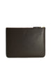 COMME DES GARÇONS - Classic Leather Zip Pouch, Brown - Back
