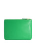 COMME DES GARÇONS - Classic Leather Zip Pouch, Green - Back