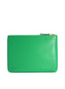 COMME DES GARÇONS - Classic Leather Zip Pouch, Green - Back