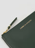 COMME DES GARCONS - Classic Leather Zip Pouch - SA8100 - Bottle Green - Detail
