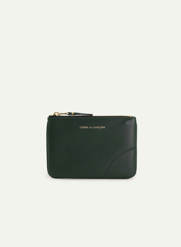 COMME DES GARCONS - Classic Leather Zip Pouch - SA8100 - Bottle Green - Front