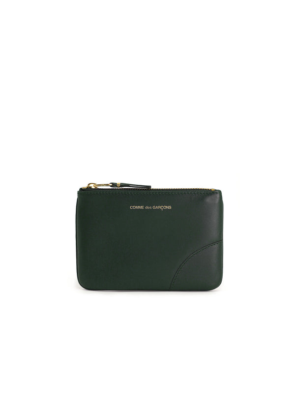 COMME DES GARCONS - Classic Leather Zip Pouch - SA8100 - Bottle Green - Front
