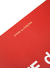 COMME DES GARÇONS - Huge Logo Leather Zip Pouch, Red - Detail