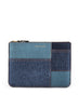 COMME DES GARCONS - Large Denim Pocket Wallet - Denim Blue - Front