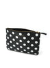 COMME DES GARÇONS - Polka Dot Leather Zip Pouch, Black - Angle