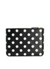COMME DES GARÇONS - Polka Dot Leather Zip Pouch, Black - Back