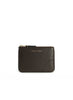 COMME DES GARÇONS - Small Classic Leather Zip Pouch, Brown - Front