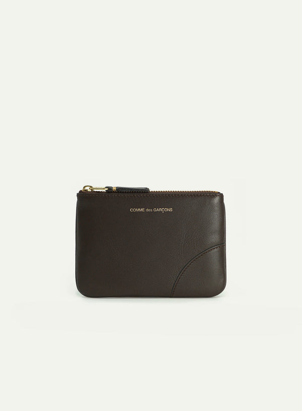 COMME DES GARCONS - Small Classic Leather Zip Pouch - SA8100 - Brown - Front