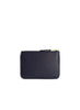 COMME DES GARÇONS - Small Classic Leather Zip Pouch, Navy - Back