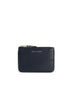 COMME DES GARÇONS - Small Classic Leather Zip Pouch, Navy - Front