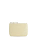 COMME DES GARÇONS - Small Classic Leather Zip Pouch, Off White - Front