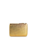 COMME DES GARÇONS - Small Metallic Leather Zip Pouch, Gold - Back