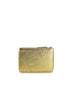 COMME DES GARÇONS - Small Metallic Leather Zip Pouch, Gold - Back