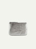 COMME DES GARCONS - Small Leather Zip Pouch - SA8100G - Silver - Front