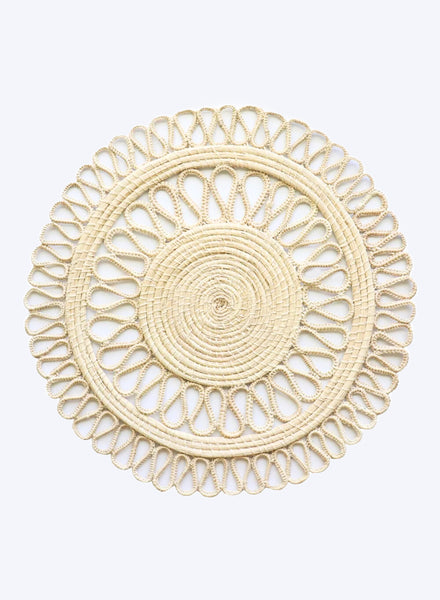 CORO CORA - SET OF TWO HAND WOVEN MAGNOLIA PLACEMATS, NATURAL - 2