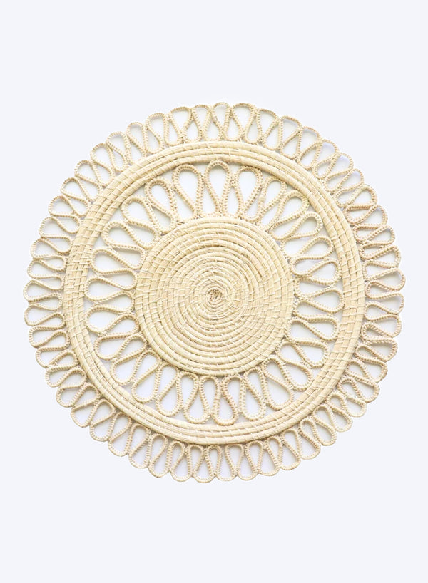 CORO CORA - SET OF TWO HAND WOVEN MAGNOLIA PLACEMATS, NATURAL - 2