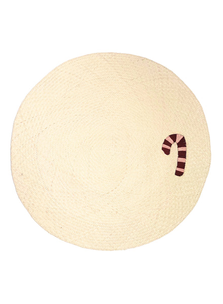 CORO CORA - SET OF TWO CANDY CANE PLACEMATS - Single