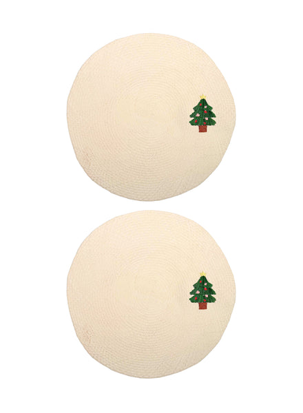 CORO CORA - SET OF TWO CHRISTMAS TREE PLACEMATS - Duo