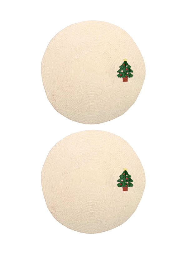 CORO CORA - SET OF TWO CHRISTMAS TREE PLACEMATS - Duo