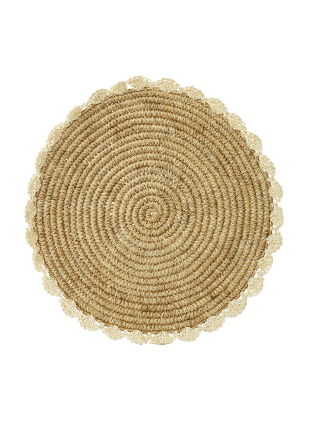 CORO CORA - Fique Scallop Placemats - Front