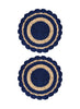 CORO CORA - SET OF TWO GLORY NAVY AND NATURAL PLACEMATS - 1