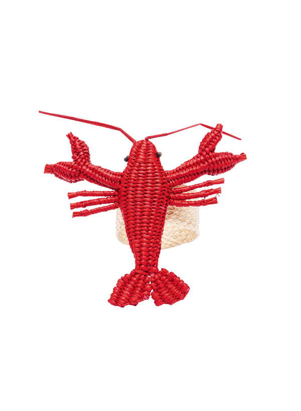 Set of Four Lobster Hand Woven Toquilla Palm Napkin Rings - Coro Cora