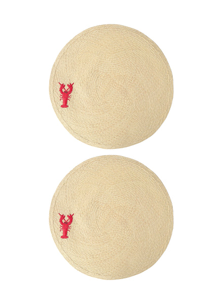 CORO CORA - SET OF TWO LOBSTER PLACEMATS - 1