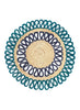 CORO CORA - Magnolia placemats - Aquamarine - Navy - Single 