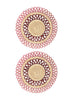 CORO CORA - Magnolia placemats - Pink - Burgundy - Set